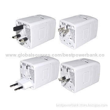 Multi-plug USB Output Wall Chargers with UK/US/AU/EU Plug in One Pattern